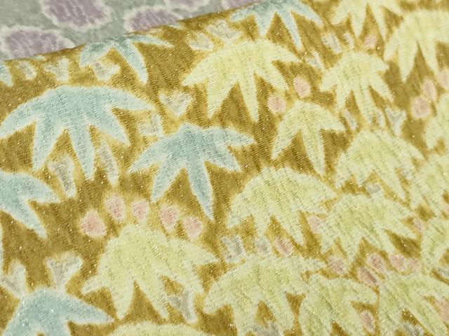 平和屋本店■極上　中国三大刺繍　相良刺繍　訪問着　襲絞り　笹花文　暈し染め　銀通し地　逸品　DZAB1409kh5