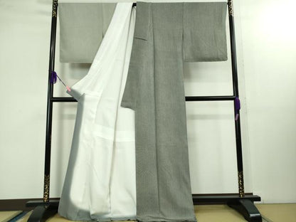 平和屋本店■極上　小紋師　藍田正雄　江戸小紋　訪問着　毛万筋　暈し染め　逸品　未使用　DZAB1418kh5