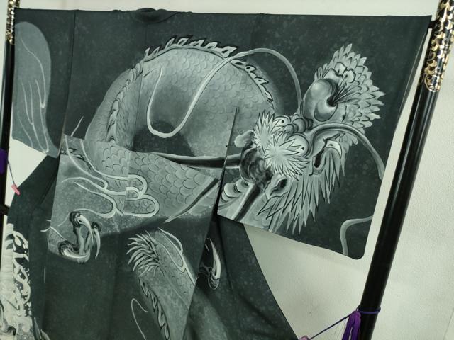 平和屋本店■極上　訪問着　手描き　龍　さが美扱い　逸品　DZAB1422kh5