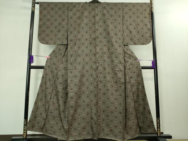 平和屋着物■希少 本場大島紬 龍郷絣 アンサンブル 羽織セット 逸品 未使用 DZAB1445kh5