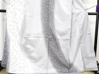 平和屋着物●極上 本場染大島紬 訪問着 花唐草文 逸品 DZAB1448kh5