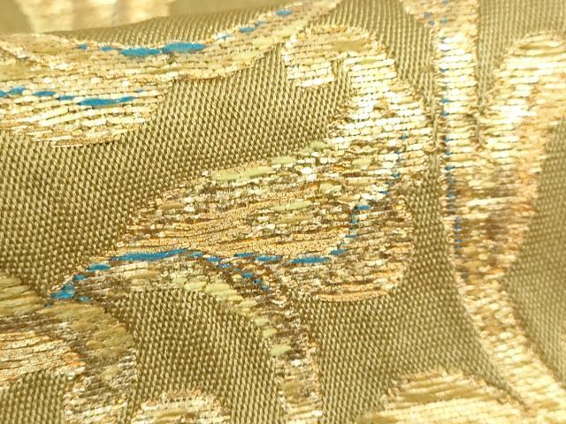 平和屋本店■最高級　龍村平蔵製　太鼓柄　本袋帯　国宝花篭文　金糸　逸品　DZAB1457kh5