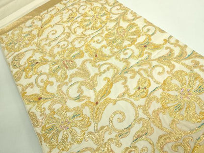 平和屋本店■最高級　龍村平蔵製　太鼓柄　本袋帯　国宝花篭文　金糸　逸品　DZAB1459kh5
