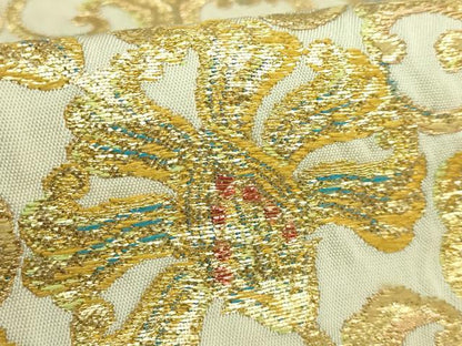 平和屋本店■最高級　龍村平蔵製　太鼓柄　本袋帯　国宝花篭文　金糸　逸品　DZAB1459kh5