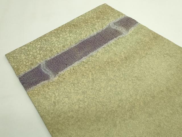 平和屋本店■極上　初代　久保田一竹　幻の辻が花　太鼓柄袋帯　金通し地　逸品　DZAB1463kh5