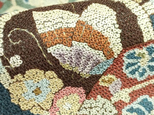 平和屋本店■最高級　中国三大刺繍　相良刺繍　総刺繍　袋帯　吉祥花蝶文　金糸　逸品　DZAB1466kh5