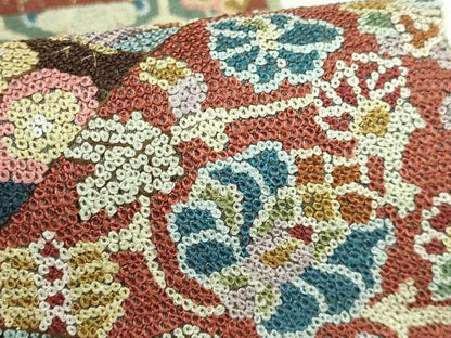 平和屋本店■最高級　中国三大刺繍　相良刺繍　総刺繍　袋帯　吉祥花蝶文　金糸　逸品　DZAB1466kh5