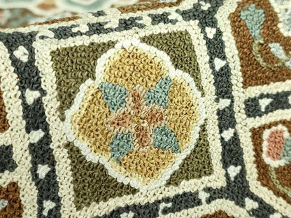 平和屋本店●最高級　中国三大刺繍　相良刺繍　総刺繍　袋帯　200万粒　総詰め　正倉院花文　逸品　DZAB1468kh5
