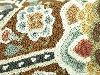 平和屋本店●最高級　中国三大刺繍　相良刺繍　総刺繍　袋帯　200万粒　総詰め　正倉院花文　逸品　DZAB1468kh5