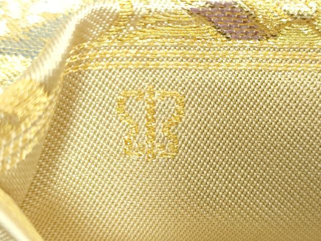 平和屋着物●極上 西陣 川島織物 六通柄 本袋帯 吉祥花唐草 金銀糸 逸品 DZAB1492kh5