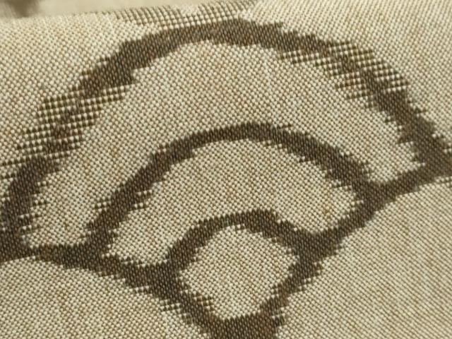 平和屋着物■極上　弓浜絣　九寸名古屋帯　青海波　綿　たとう紙付き　逸品　DZAB1495kh5 平和屋着物○極上 弓浜絣 九寸名古屋帯 青海波 綿 た