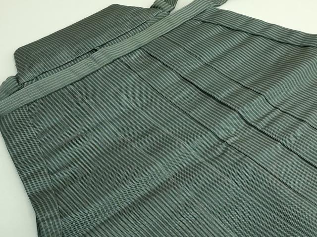 平和屋着物■極上　夏物　男性　馬乗り袴　鳥居良　茶喜仙台平　茶喜謹製　縞　逸品　DZAB1543kh5