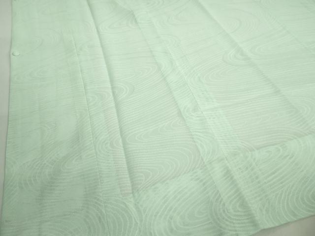 平和屋本店■極上　京都老舗銘店・に志田　道行コート　スリーシーズン　春夏秋　塵除け　ロング丈　流水紋紗　山葵色　逸品　DZAB1549kh5