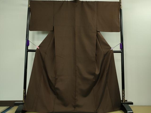 平和屋本店●極上　本場黄八丈　黒八丈　紬　まるまなこ　伝統工芸士　西條吉広　大塚益古　手織　証紙付き　逸品　DZAB1551kh5