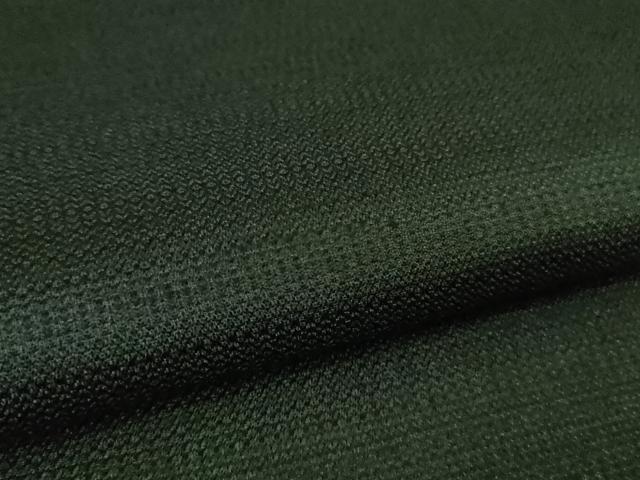平和屋本店■極上　京都染織メーカー・貴久樹謹製　野蚕糸　ナチュラルタッサー　単衣　百入茶色　逸品　DZAB1552kh5