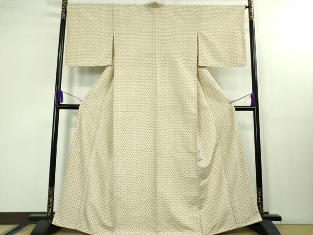 平和屋本店■極上　染織の名門　しょうざん  生紬　花繋ぎ　反端付き　逸品　DZAB1556kh5