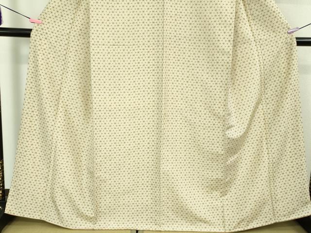 平和屋本店■極上　染織の名門　しょうざん  生紬　花繋ぎ　反端付き　逸品　DZAB1556kh5