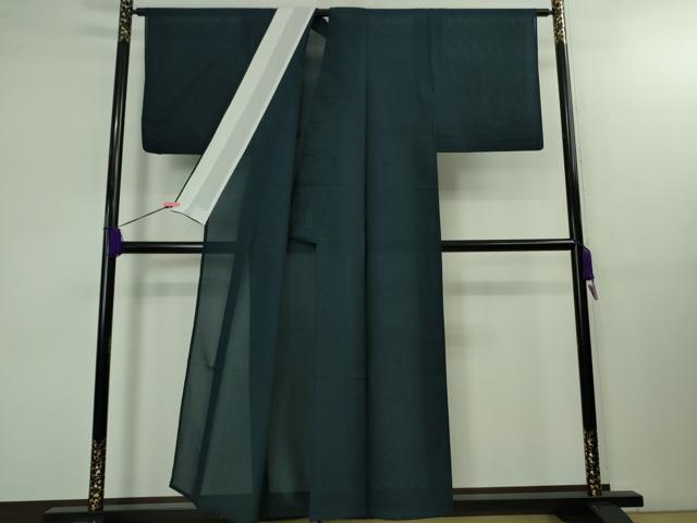 平和屋着物＊極上 夏物 上布瀧 色無地 米沢 白根沢 褐返色 証紙付き 逸品 DZAB1561kh5