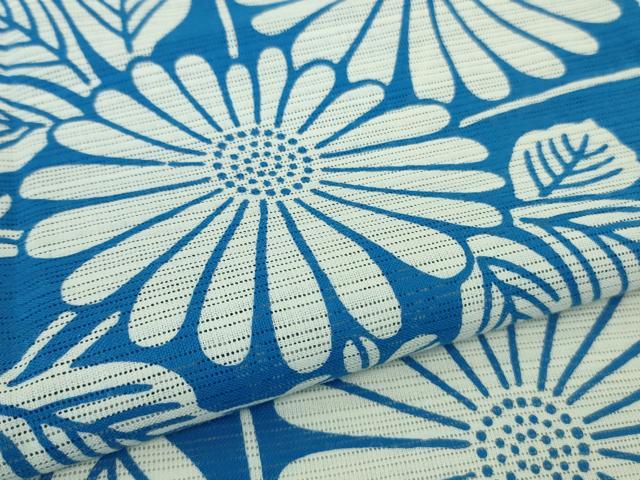 平和屋本店∴極上 夏物 竺仙 綿絽 浴衣 菊 逸品 DZAB1562kh6