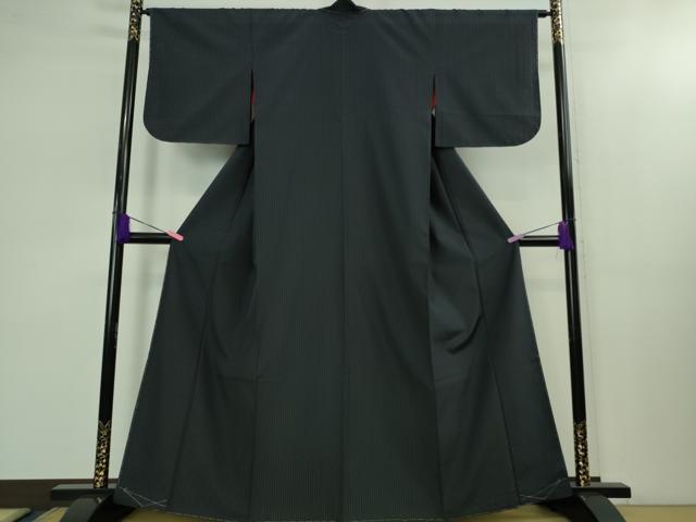 平和屋着物●極上 お召 吉野間道 さが美扱い 逸品 未使用 DZAB1572kh5