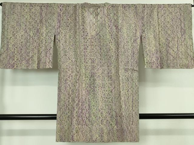平和屋着物■極上　本場奄美大島本泥染　赤塚次男　道行コート　スリーシーズン　春夏秋　塵除け　ロング丈　証紙付き　逸品　DZAB1587kh5