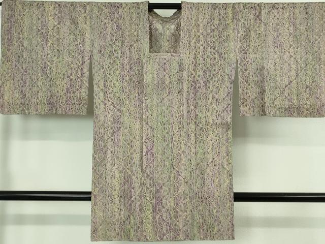 平和屋着物■極上　本場奄美大島本泥染　赤塚次男　道行コート　スリーシーズン　春夏秋　塵除け　ロング丈　証紙付き　逸品　DZAB1587kh5