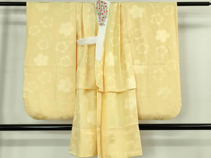 平和屋本店■極上　七五三 女の子 ７歳 祝着　襦袢(無双仕立て・半衿刺繍)セット　友禅　作家物　金彩　三越扱い　逸品　DZAB1588kh5