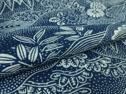 平和屋着物∴極上 夏物 浴衣 綿絽 風景山文 逸品 DZAB1601kh5