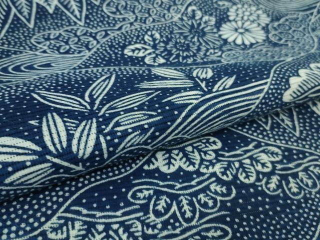 平和屋着物∴極上 夏物 浴衣 綿絽 風景山文 逸品 DZAB1601kh5