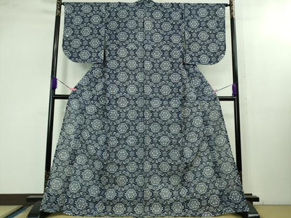 平和屋着物∴極上 夏物 浴衣 綿絽 蜀江花文 逸品 DZAB1602kh5