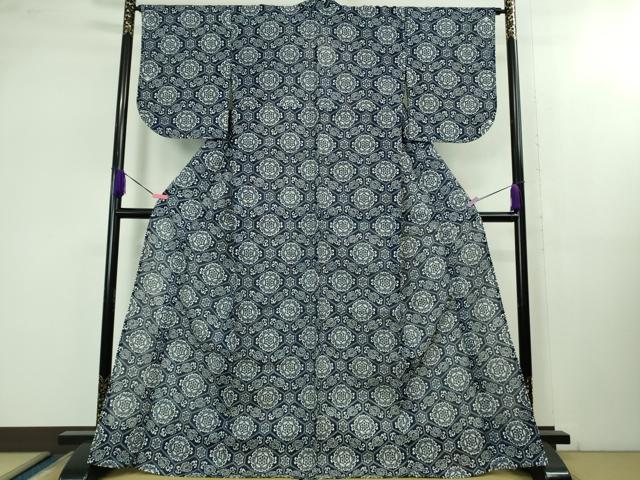 平和屋着物∴極上 夏物 浴衣 綿絽 蜀江花文 逸品 DZAB1602kh5