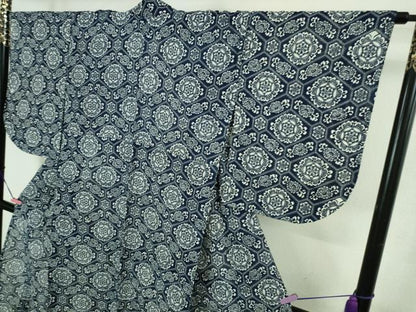 平和屋着物∴極上 夏物 浴衣 綿絽 蜀江花文 逸品 DZAB1602kh5