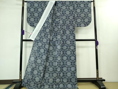 平和屋着物∴極上 夏物 浴衣 綿絽 蜀江花文 逸品 DZAB1602kh5