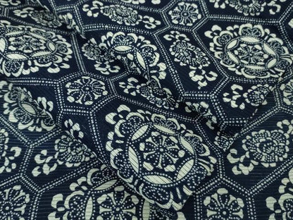 平和屋着物∴極上 夏物 浴衣 綿絽 蜀江花文 逸品 DZAB1602kh5