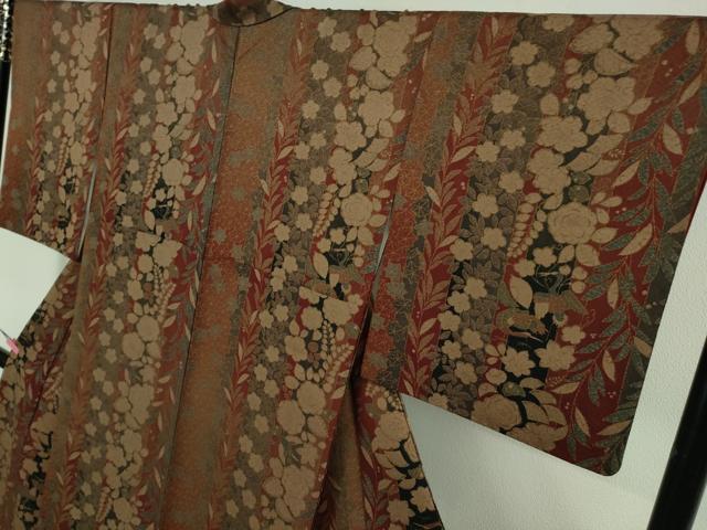 平和屋着物●極上 洗える最高級着物 ＜英＞はなぶさ謹製 小紋 辻が花 鶴 逸品 DZAB1604kh5