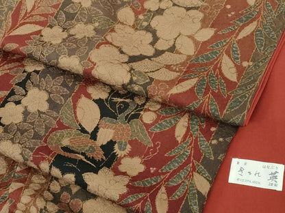 平和屋着物●極上 洗える最高級着物 ＜英＞はなぶさ謹製 小紋 辻が花 鶴 逸品 DZAB1604kh5