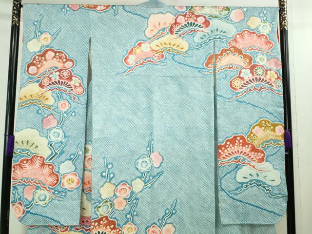 平和屋本店■極上　振袖　絞り　松竹梅　三越扱い　逸品　DZAB1620kh5