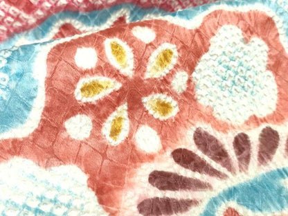 平和屋本店■極上　振袖　絞り　松竹梅　三越扱い　逸品　DZAB1620kh5