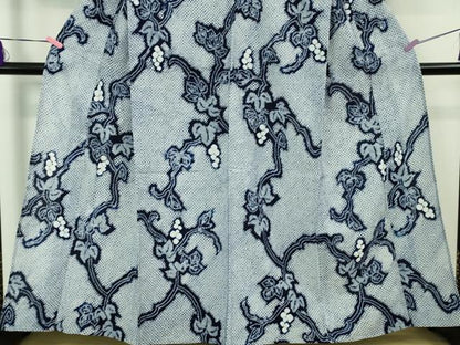平和屋着物∴極上 夏物 浴衣 有松鳴海絞り 葡萄蔦の葉 綿 逸品 DZAB1641kh5