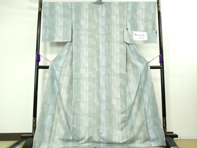 平和屋着物●極上 花織 紬 ちゅら織 琉球文様 証紙付き 逸品 未使用 DZAB1643kh5