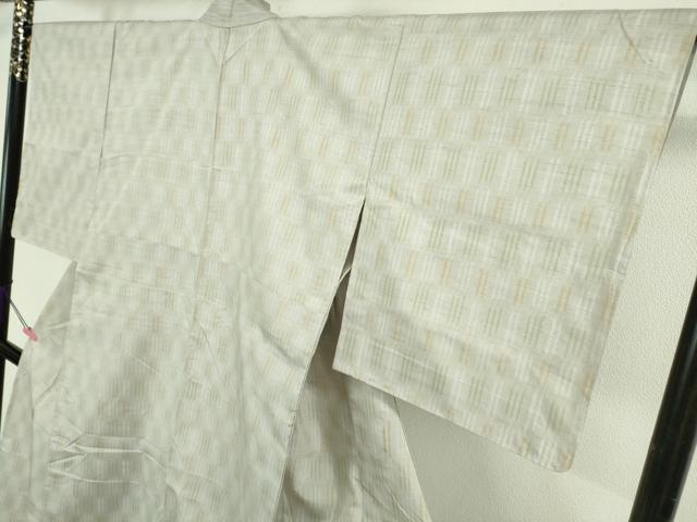平和屋着物▽極上 紅絣 紬 単衣 渡源織物謹製 反端付き 逸品 未使用 DZAB1669kh5