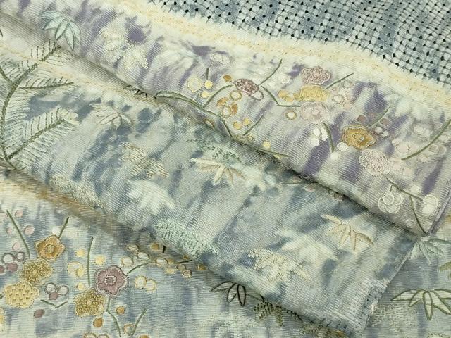 平和屋本店■極上　中国三大刺繍　スワトウ刺繍　汕頭刺繍　相良刺繍　総刺繍　松竹梅　さが美扱い　逸品　DZAB1677kh5