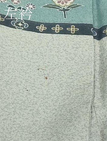 平和屋着物▽極上 訪問着 単衣 作家物 更紗花文 金彩 逸品 DZAB1683kh5