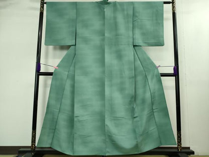 平和屋着物▽極上 洗える最高級着物 ＜英＞はなぶさ謹製 小紋 単衣 鮫小紋柄 暈し染め 逸品 DZAB1701kh5
