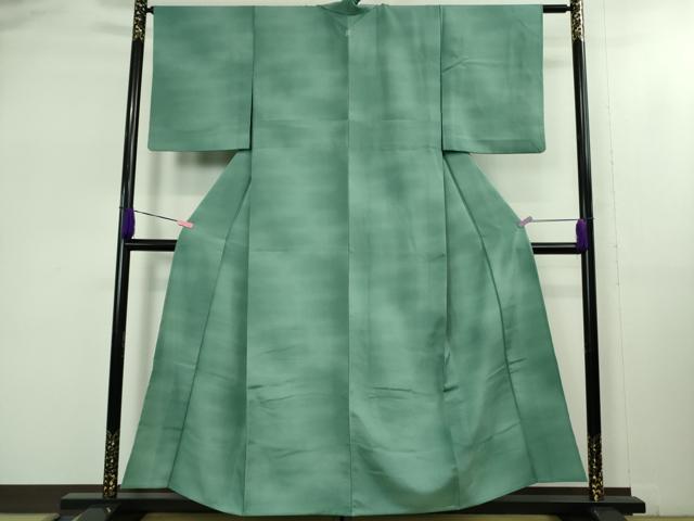 平和屋着物▽極上 洗える最高級着物 ＜英＞はなぶさ謹製 小紋 単衣 鮫小紋柄 暈し染め 逸品 DZAB1701kh5