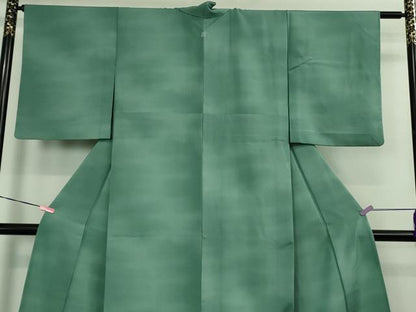 平和屋着物▽極上 洗える最高級着物 ＜英＞はなぶさ謹製 小紋 単衣 鮫小紋柄 暈し染め 逸品 DZAB1701kh5