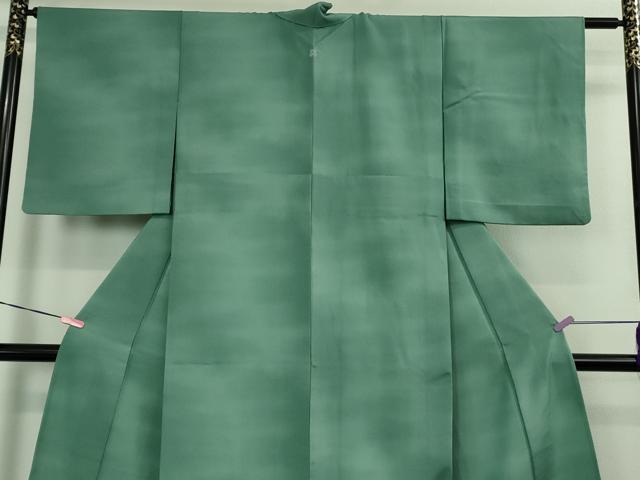 平和屋着物▽極上 洗える最高級着物 ＜英＞はなぶさ謹製 小紋 単衣 鮫小紋柄 暈し染め 逸品 DZAB1701kh5
