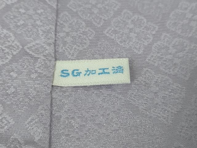 平和屋本店■極上　龍村美術織物　無地絵羽訪問着 　色無地　草花地紋　薄葡萄色　反端付き　逸品　未使用　DZAB1704kh5