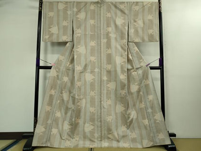 平和屋本店■極上　本場大島紬　白大島　7マルキ　エンゼルフィッシュ　逸品　DZAB1728kh5