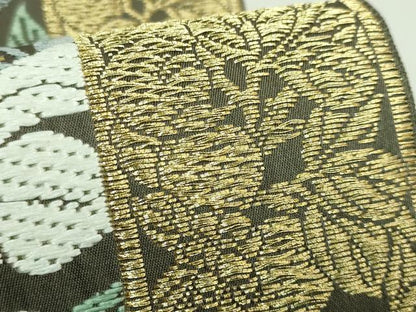平和屋着物●極上　山口美術織物　皇室　伊勢神宮御用　西陣織　ワンタッチつけ帯　唐織　枝花文　金糸　逸品　DZAB1767kh6